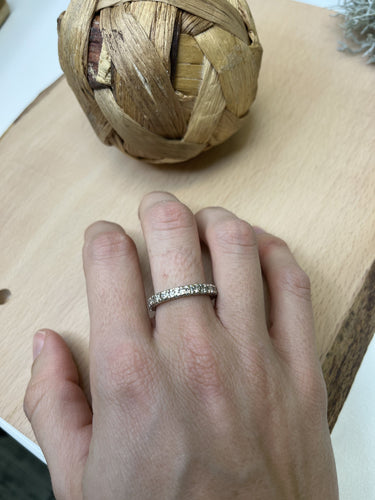 Bague Bague Alliance tour complet diamants 58 Facettes 20400000374