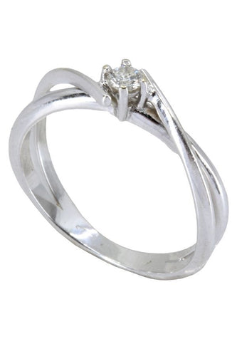 Bague SOLITAIRE DIAMANT 0.08 CARAT 58 Facettes 054201