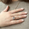 Bague 51 Bague Or gris pavage Diamants 58 Facettes REF2398-120