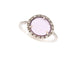 Bague 49 bague POMELLATO colpo di fulmine or blanc 18k diamants amethyste 58 Facettes 258045