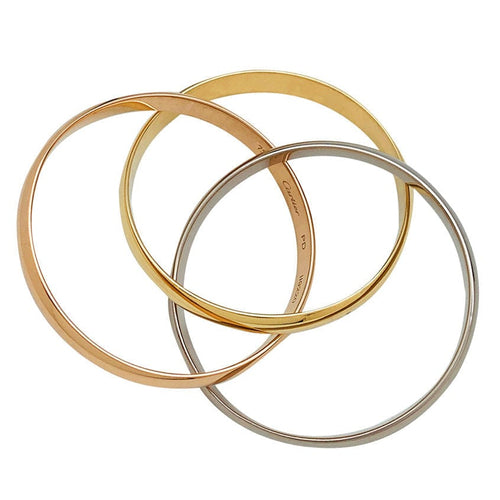 Bracelet Bracelet Cartier "Trinity" en or de trois tons. 58 Facettes 30810