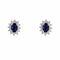 Boucles d'oreilles Boucles d'oreilles saphir diamants marguerite 58 Facettes 23-254A