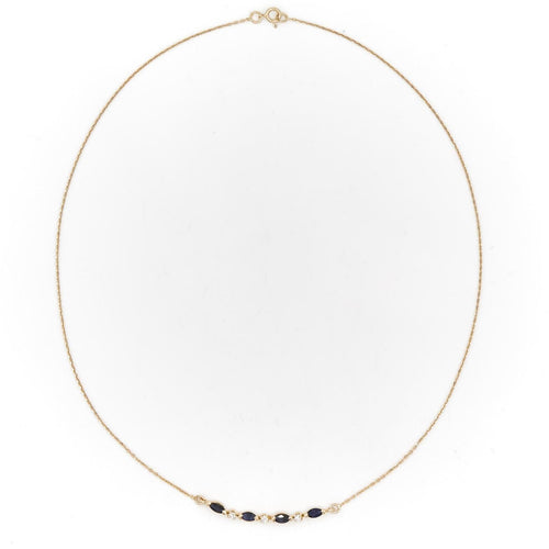 Collier Collier Or jaune Saphir 58 Facettes 1907870CN