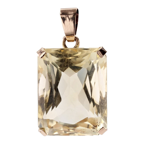 Pendentif Pendentif vintage citrine et or 58 Facettes 19-698A