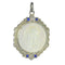 Pendentif Médaille Art Déco Nacre Diamants Saphirs 58 Facettes 23191-0432