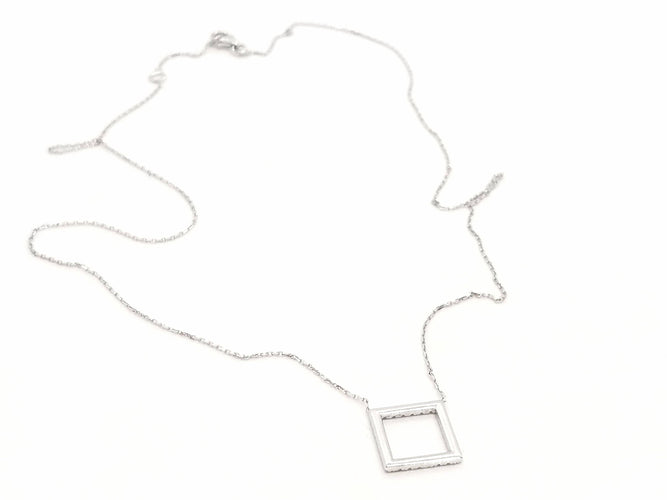 Collier Collier Or blanc Diamant 58 Facettes 579211RV