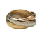 Bague 51 Bague Cartier, "Trinity Classique", trois ors. 58 Facettes 30969