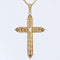 Pendentif Croix ancienne perle ors vert et rose 58 Facettes 22-539