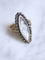 Bague marquise ancienne en or et argent, miniature, début du XXe siècle 58 Facettes