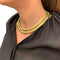 Collier Collier, "Tubogas", or jaune. 58 Facettes 31322