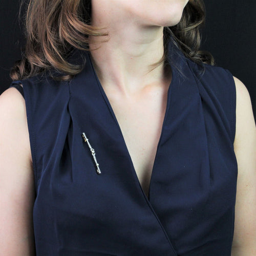 Broche Broche barrette ancienne perles fines boutons et diamants 58 Facettes 20-366