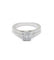 Bague 52 / Blanc/Gris / Or 750‰ Bague Solitaire accompagné Diamants 58 Facettes 220536R