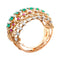 Bracelet Bracelet 1940 Or Jaune, Emeraudes de Colombie, Diamants et Rubis 58 Facettes 62800060
