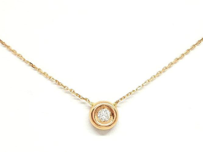 Collier Collier Or rose Diamant 58 Facettes 579085RV
