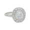 Bague 55 Bague marguerite en or blanc et diamants. 58 Facettes 31177