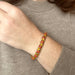 Bracelet Bracelet articulé arlequin Or jaune Email Corail 58 Facettes REF23101-123