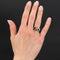 Bague 57 Bague art déco saphirs et diamants en jarretière 58 Facettes 20-123