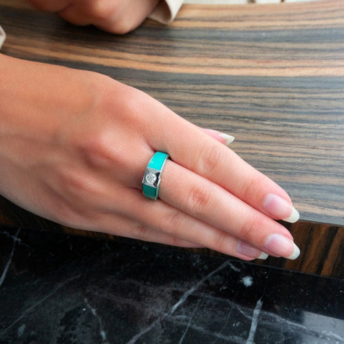 Bague 52 Solitaire Korloff or gris diamant 58 Facettes 31000063