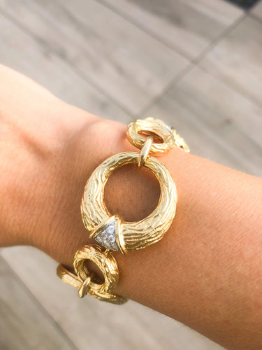 Bracelet Bracelet en or jaune et diamants de la maison Boucheron 58 Facettes 0