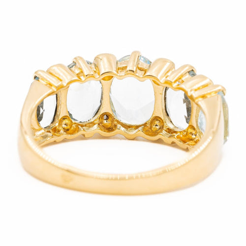 Bague 53 Bague Bandeau Or jaune Topaze 58 Facettes 2112644CN