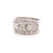 Bague 59 Bague bandeau Or blanc Diamants 58 Facettes 24629