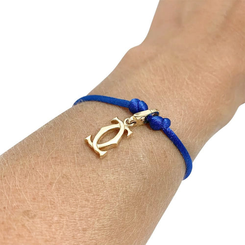 Pendentif Pendentif-Charm Cartier, "Double C", or jaune. 58 Facettes 31744