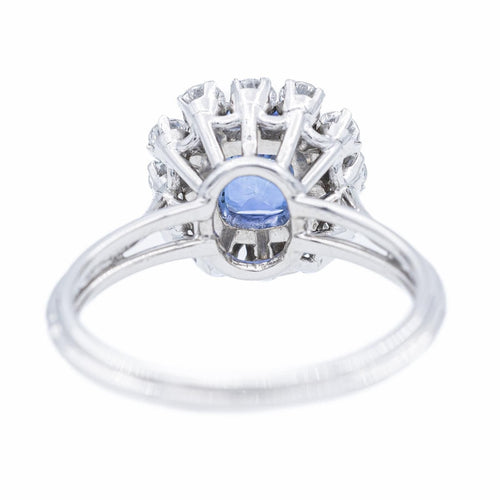Bague 56 Bague Marguerite Or blanc Saphir 58 Facettes 2302179CN
