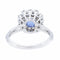 Bague 56 Bague Marguerite Or blanc Saphir 58 Facettes 2302179CN
