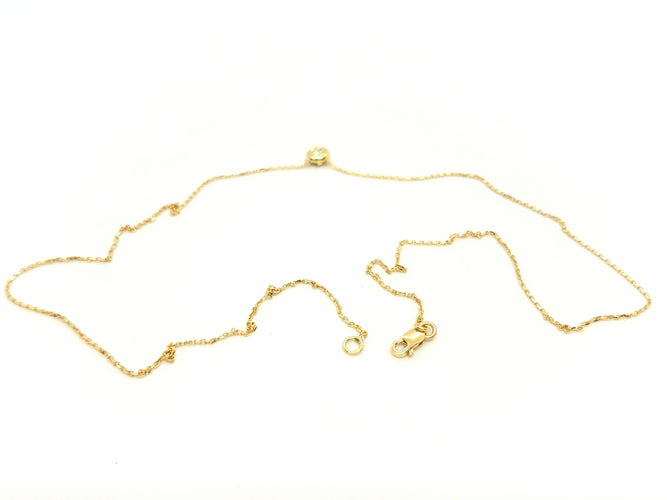 Collier Collier Or jaune Diamant 58 Facettes 579155RV