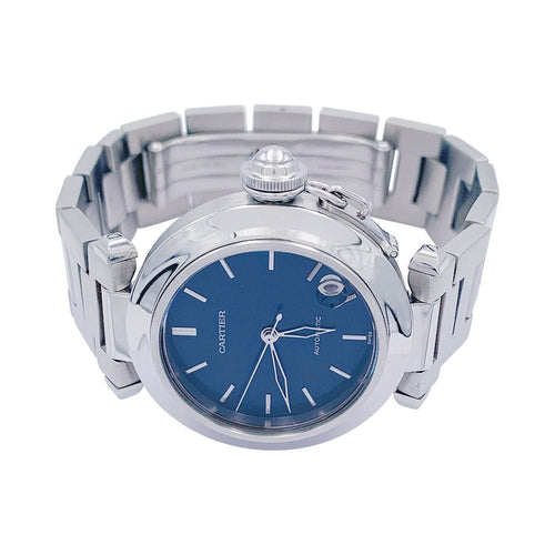 Montre Montre Cartier, "Pasha", en acier sur acier. 58 Facettes 32285