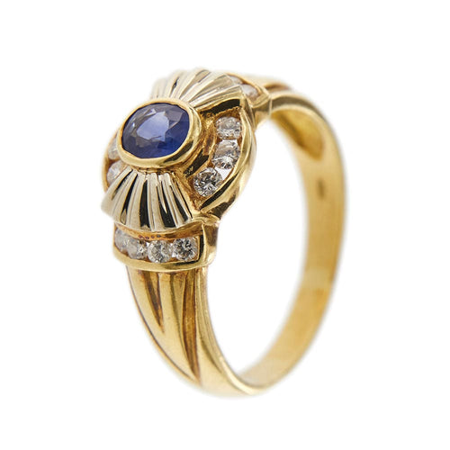 Bague 63 Bague saphir et diamants 58 Facettes 27454