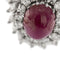 Bague 60 Bague style marguerite rubis et diamants 58 Facettes 27889