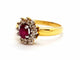 Bague 56 Bague Or jaune Rubis 58 Facettes 06332CD