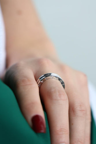 Bague 54 Bulgari Bague B.Zéro1 Or blanc 58 Facettes 1884033CN