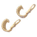 Boucles d'oreilles Clips d'oreilles or jaune, diamants. 58 Facettes 32853