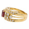 Bague 51 Bague Bandeau Or jaune Rubis 58 Facettes 2406400CN