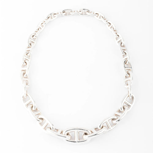Collier Collier en argent de la maison Hermès 58 Facettes