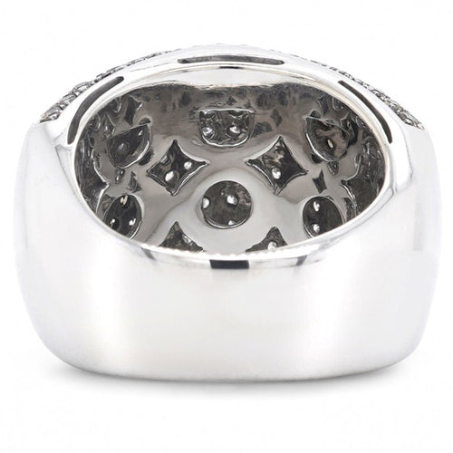 Bague 57 Bague or gris diamants blancs 58 Facettes 61E00366
