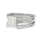 Bague 52 Bague or blanc, diamants coussin 2,01 carats. 58 Facettes 31230