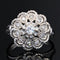 Bague 51 Bague vintage or blanc diamants 58 Facettes 21-710