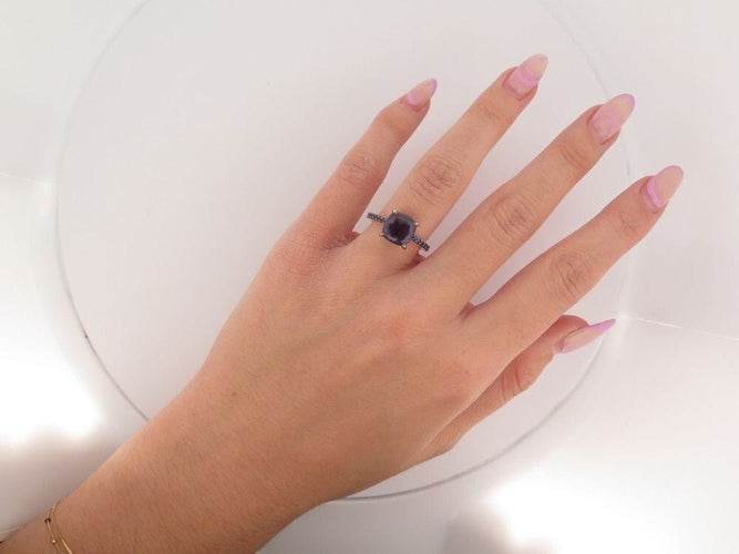 Bague 53 bague POMELLATO baby 53 diamants bleus et iolite or jaune 18k 58 Facettes 254342