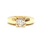 Bague Solitaire fiançailles diamant or jaune 58 Facettes