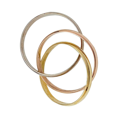 Bague 57 Bague Cartier, "Trinity", trois ors, petit modèle. 58 Facettes 31453