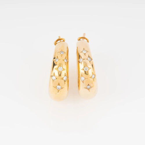 Boucles d'oreilles Maison Chaumet boucles d'oreilles sur or jaune 58 Facettes 1