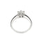 Bague 54 Bague solitaire Or blanc Diamant 58 Facettes 4114