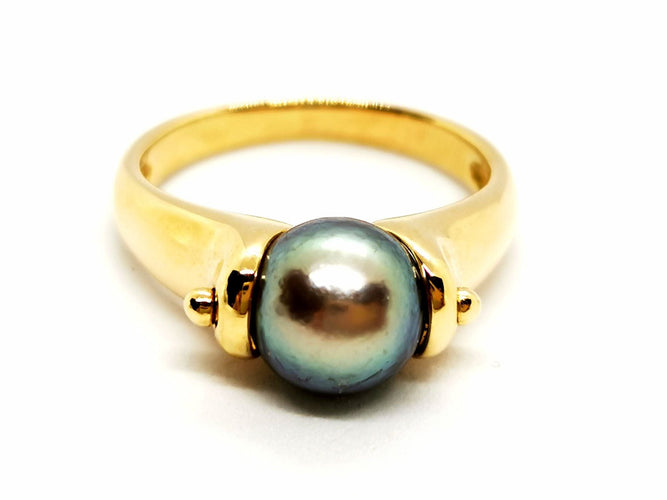 Bague 53 Bague Or jaune Perle 58 Facettes 1468526CN