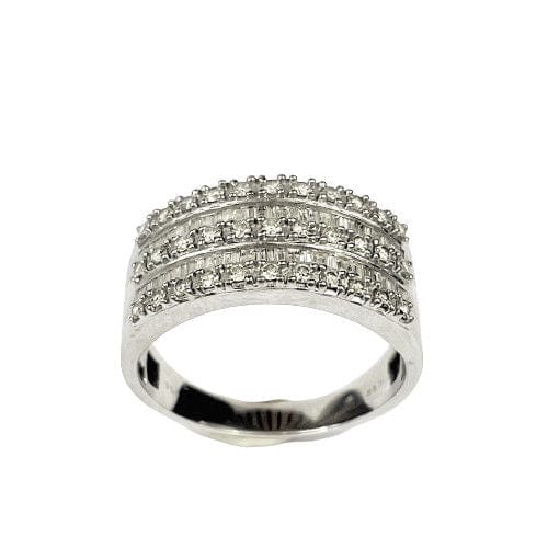 Bague 60 Bague Pavage Diamants Or blanc 58 Facettes 20400000687