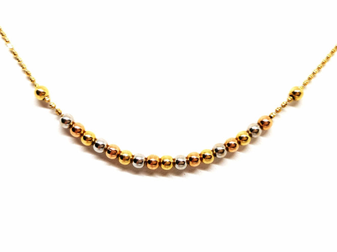 Collier Collier Maille boule Or jaune 58 Facettes 1752357CN