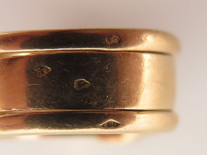 Bague 49 bague toi & moi 49 en or jaune 18k emeraude saphir et diamants 58 Facettes 253447