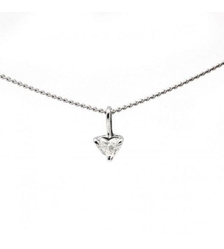 Collier Collier  Diamant coeur 0.20 carat 58 Facettes 190286R